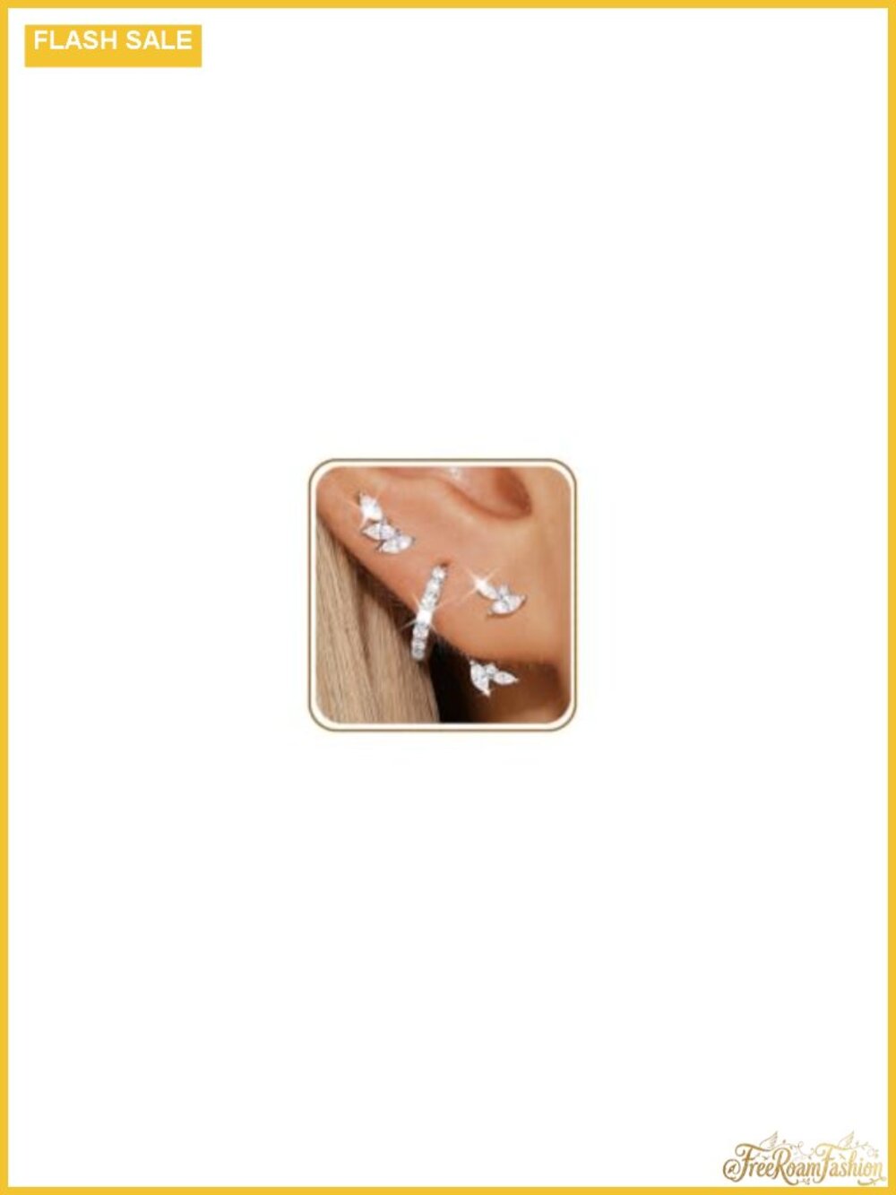 3 Pairs 925 Sterling Silver Earrings, 10mm Huggies, CZ Studs, Ear Jackets